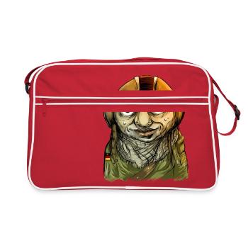 Pilot - Retro Tasche - Rot/Weiß - Vorne