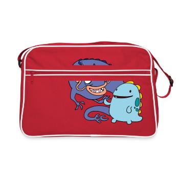 Derpy Dragons - Sac Retro - rouge/blanc - Devant