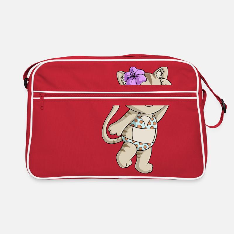 bande dessinée de chat Bikini Sac Retro