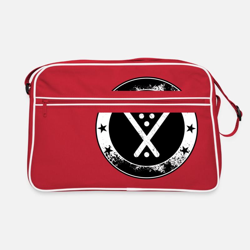 Poolbillard Emblem - Symbol Billard Queue Snooker Retro Tasche