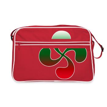 Croix Basque design 101 - Sac Retro - rouge/blanc - Devant