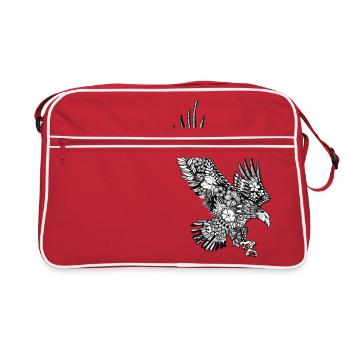 liberté Aigle - Sac Retro - rouge/blanc - Devant