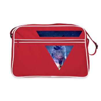 GALAXY CAT CAT LOVERS CHATS CHATONS CADEAUX - Sac Retro - rouge/blanc - Devant