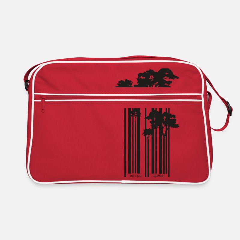 Cool barcode trees gift Retro Bag