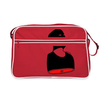 Meatman - Sac Retro - rouge/blanc - Devant