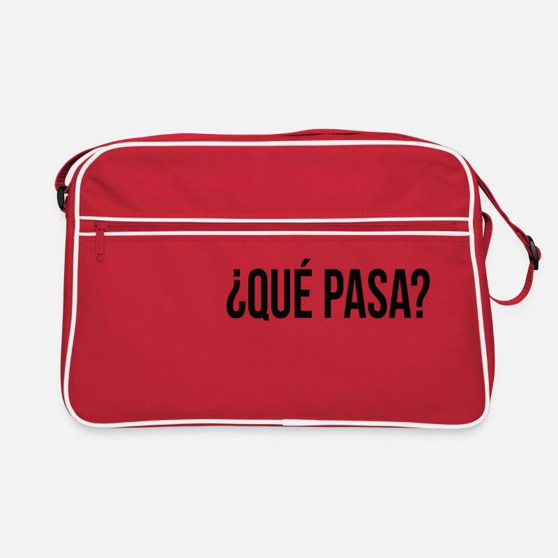 que pasa? (Espagnol) Idée cadeau Sac Retro