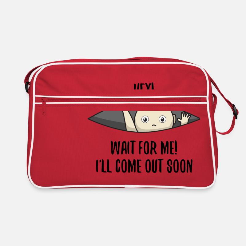 Grossesse bébé cadeau maman enceinte humour Sac Retro