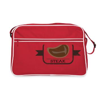Barbecue barbecue cuisinier barbecue barbecue - Sac Retro - rouge/blanc - Devant