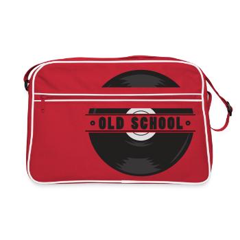 Disque de vinyle Cadeau Musique old school - Sac Retro - rouge/blanc - Devant
