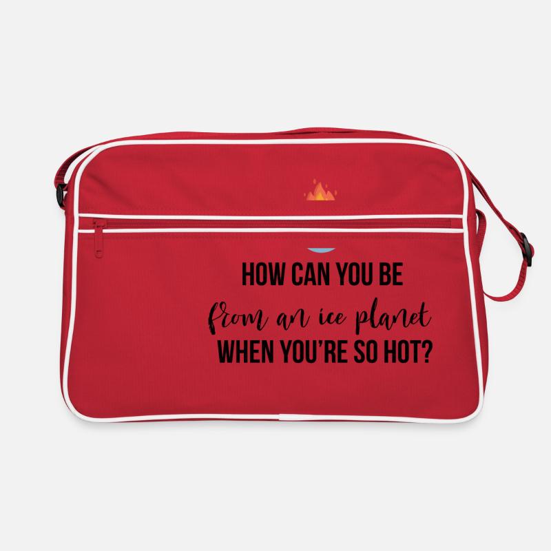Comment pouvez-vous être d'une planète de glace - Sac Retro - rouge/blanc