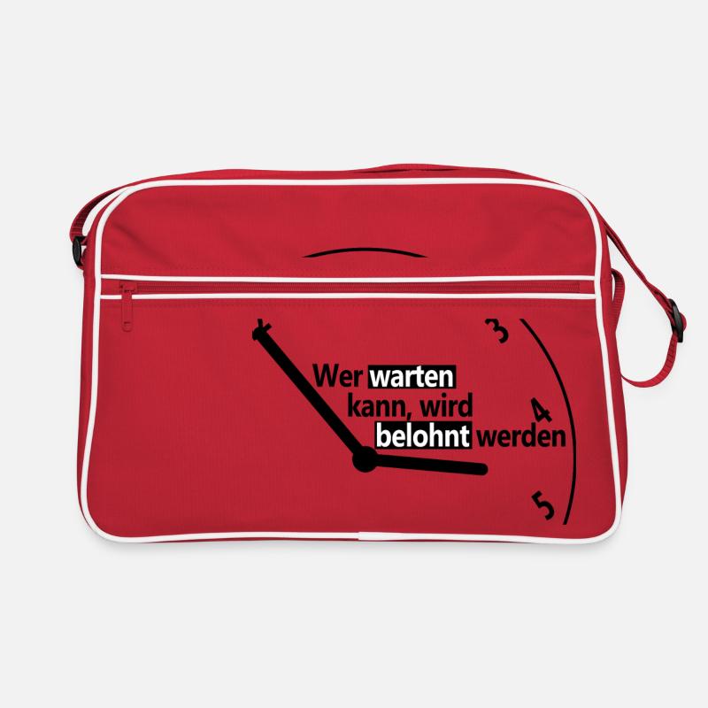 Who can wait, will be rewarded Retro Bag