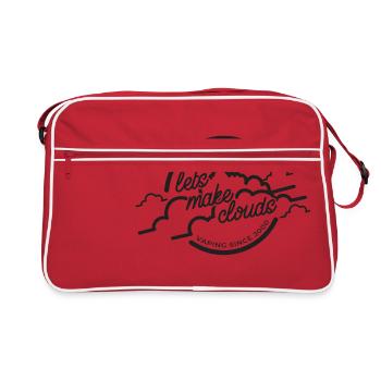 Vapeur, vapeur, e, cigarette, nuage cadeau - Sac Retro - rouge/blanc - Devant