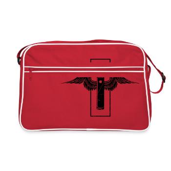 E cigarette à la vapeur - Sac Retro - rouge/blanc - Devant