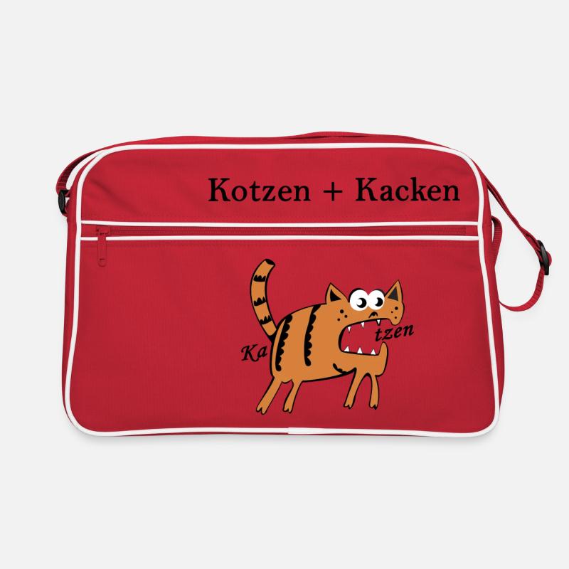 Kotzen + = chats Merde. Idée de cadeau drôle Sac Retro