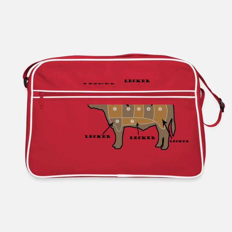 Vache délicieuse! Idée de cadeau drôle avec la vache. Sac Retro