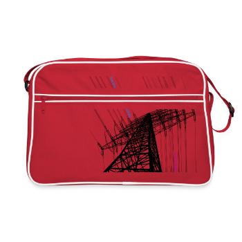 Electric Sky - Retro Tasche - Rot/Weiß - Vorne