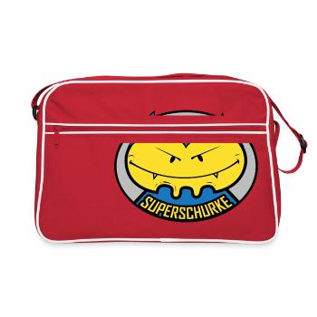 Supervillain! Idée cadeau pour de vrais méchants! - Sac Retro - rouge/blanc - Devant