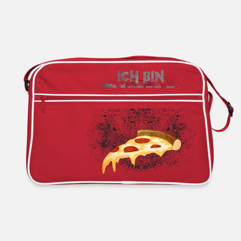 Ich bin Pizza Retro Tasche