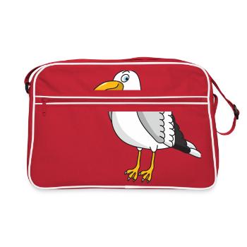mouette - Sac Retro - rouge/blanc - Devant
