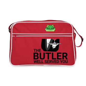 Frog - Butler - Servant - Gift - Retro Bag - red/white - Front