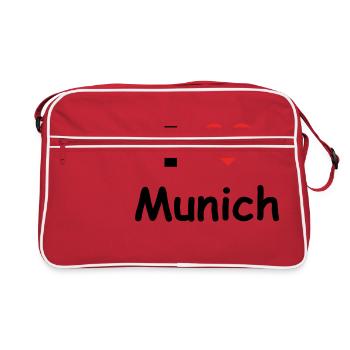 J'aime Munich - Sac Retro - rouge/blanc - Devant