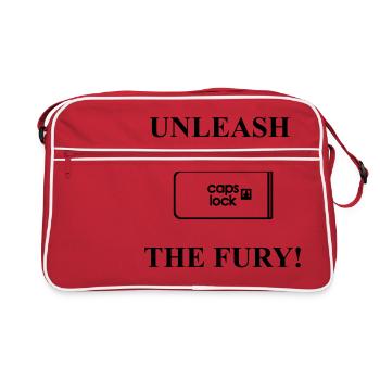 Unleash The Fury! - Retro Bag - red/white - Front