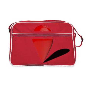 Vous etes ici - Sac Retro - rouge/blanc - Devant