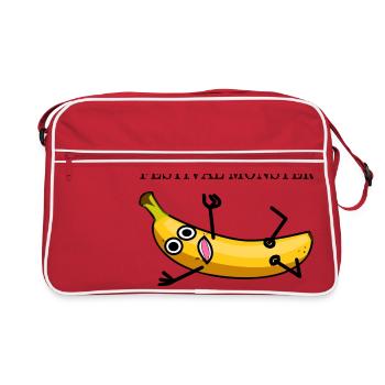 Festival banane - Sac Retro - rouge/blanc - Devant