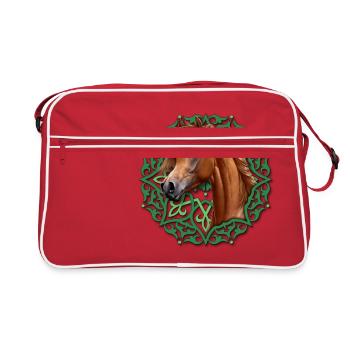 Chestnut - Retro Bag - red/white - Front
