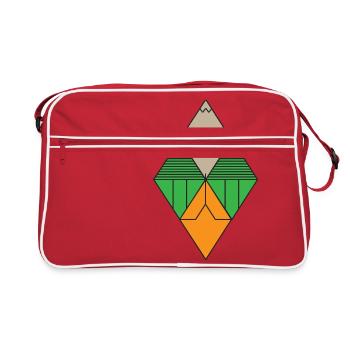Graphique du diamant - Sac Retro - rouge/blanc - Devant