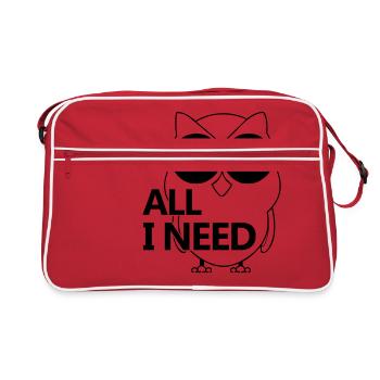 Hibou - All I Need - Sac Retro - rouge/blanc - Devant