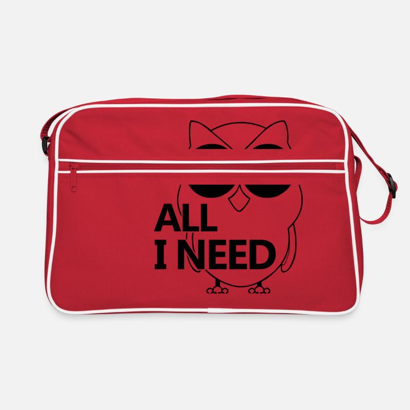 Eule - All I Need Retro Tasche