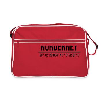 Norderney - Retro Tasche - Rot/Weiß - Vorne