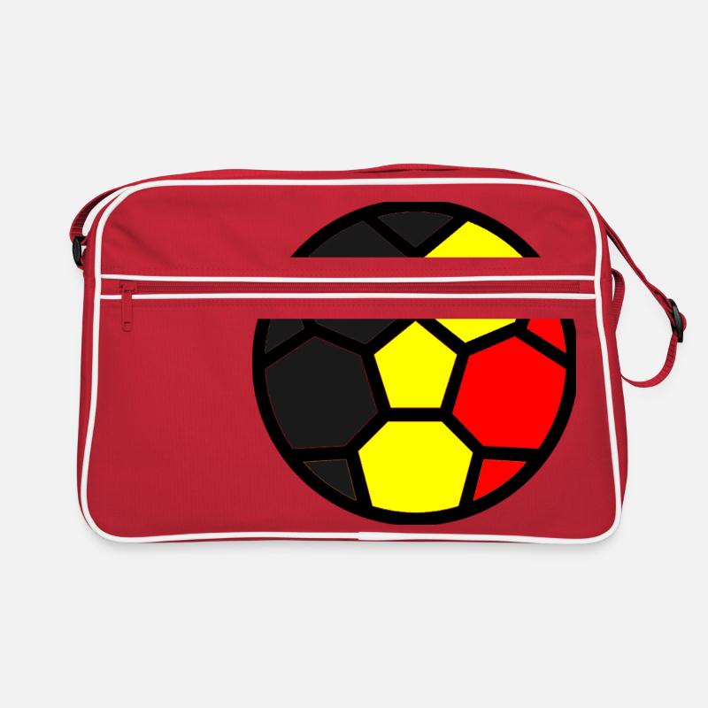  Drapeau Belgique Coupe du monde - Sac Retro - rouge/blanc