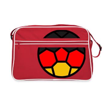  Drapeau Allemagne Coupe du monde - Sac Retro - rouge/blanc - Devant