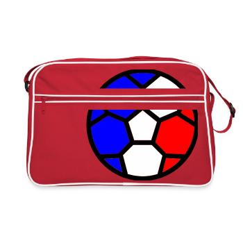  Flag Coupe du monde de Frankeich - Sac Retro - rouge/blanc - Devant