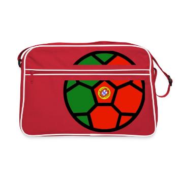  Drapeau Portugal Coupe du monde - Sac Retro - rouge/blanc - Devant
