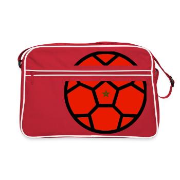 Drapeau Coupe du monde du Maroc - Sac Retro - rouge/blanc - Devant