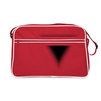 Forme géométrique - Sac Retro - rouge/blanc - Devant
