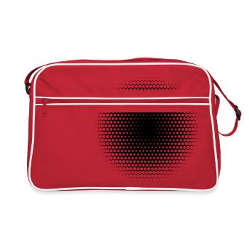 Forme géométrique - Sac Retro - rouge/blanc - Devant