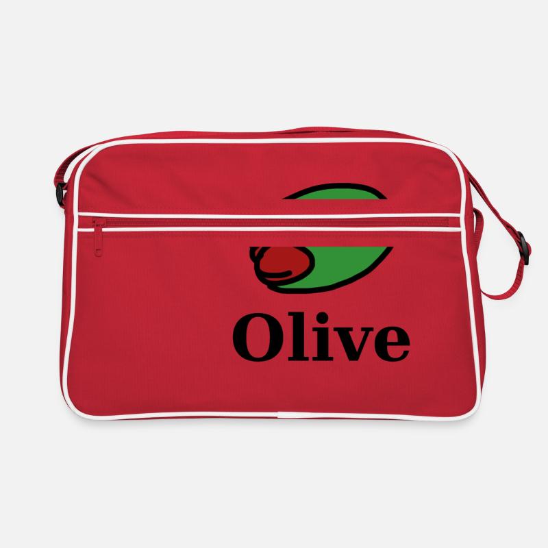 Olive vert fruit amande poivrons Sac Retro