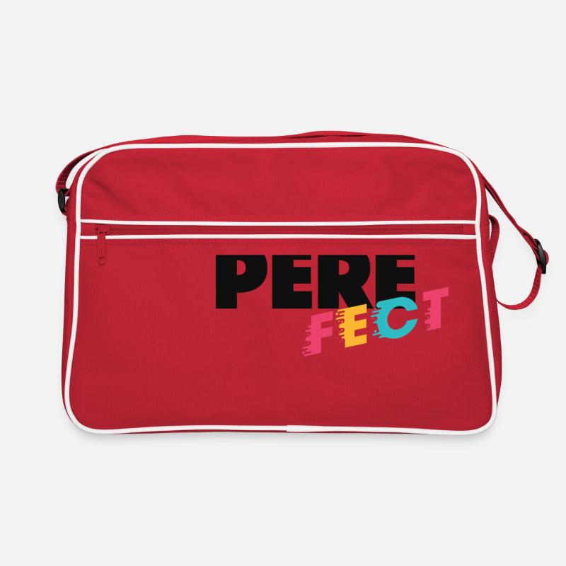 VATER - Retro Tasche - Rot/Weiß