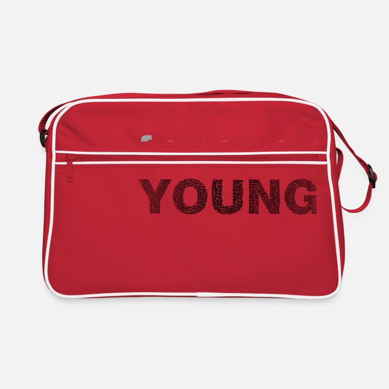 Forever Young ewige Jugend Geschenk Idee Retro Tasche