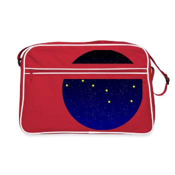 Großer Schöpflöffel - Retro Tasche - Rot/Weiß - Vorne