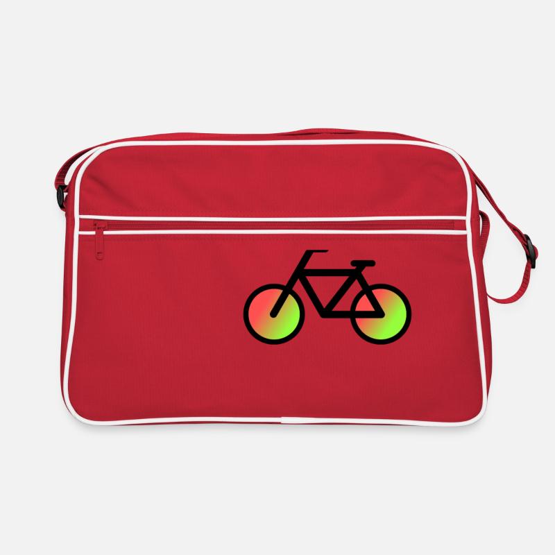 Colorful bicycle Retro Bag