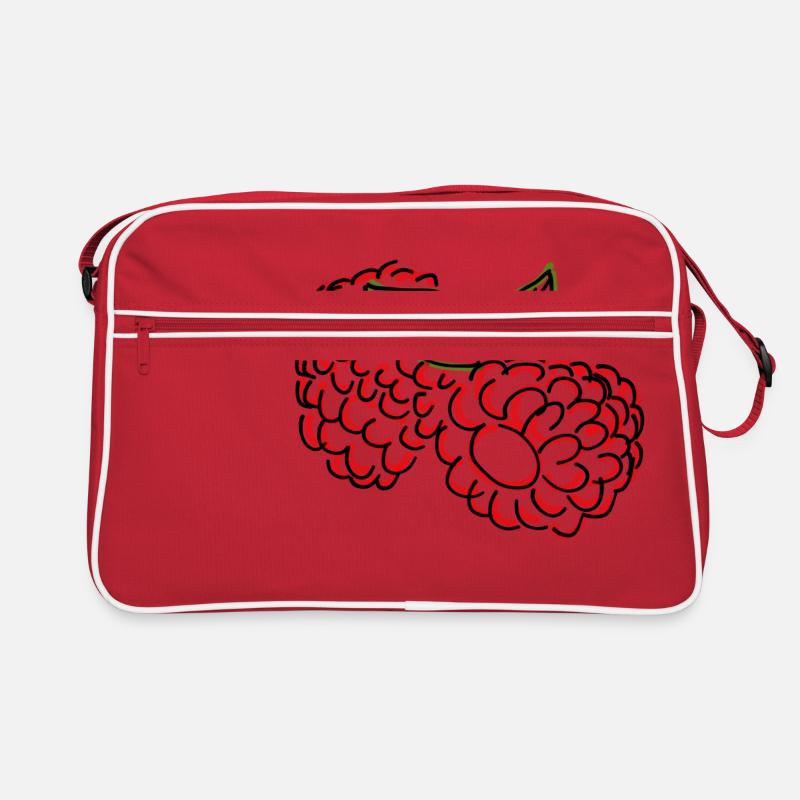 Himbeeren Retro Tasche