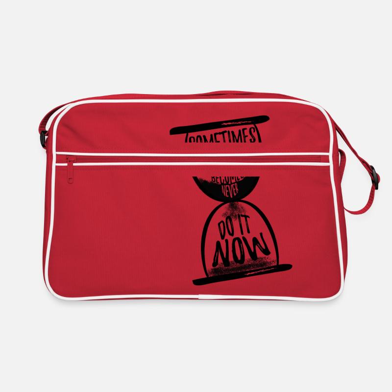 Sometimes later becomes never N Retro Bag