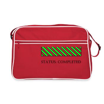 Promotion Geschenkidee - Retro Tasche - Rot/Weiß - Vorne