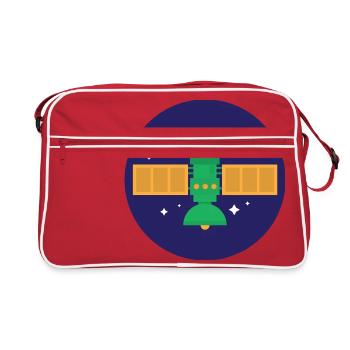 du satellite - Sac Retro - rouge/blanc - Devant