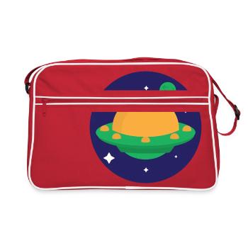 planète - Sac Retro - rouge/blanc - Devant